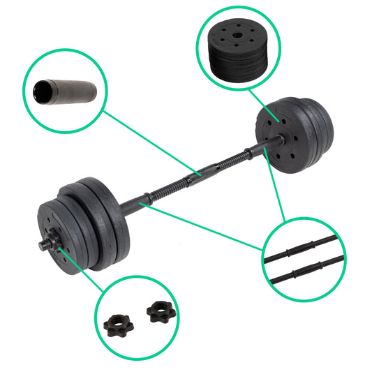 20KG Adjustable Dumbbell Set – Home Gym Weight Training Kit